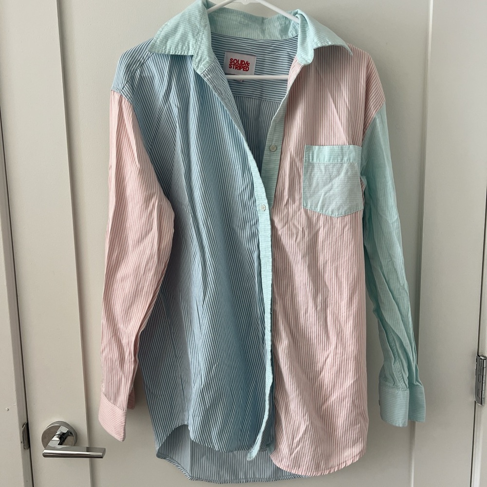 SOLID & STRIPED Pastel Striped Shirt